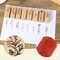 Flower and Plant Shape Wooden Rubber Stamps, 8Pcs Vintage Mounted Stamps 2.6x1x0.8 Inch Decorative Rubber Stamps